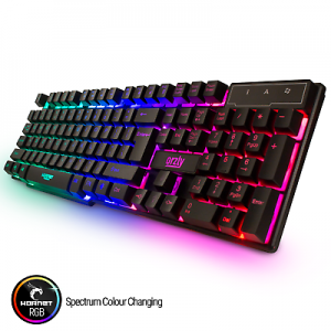    Orzly RGB Gaming Keyboard LED Back-lit Wired USB For Xbox PS4 PC Laptop Gaming